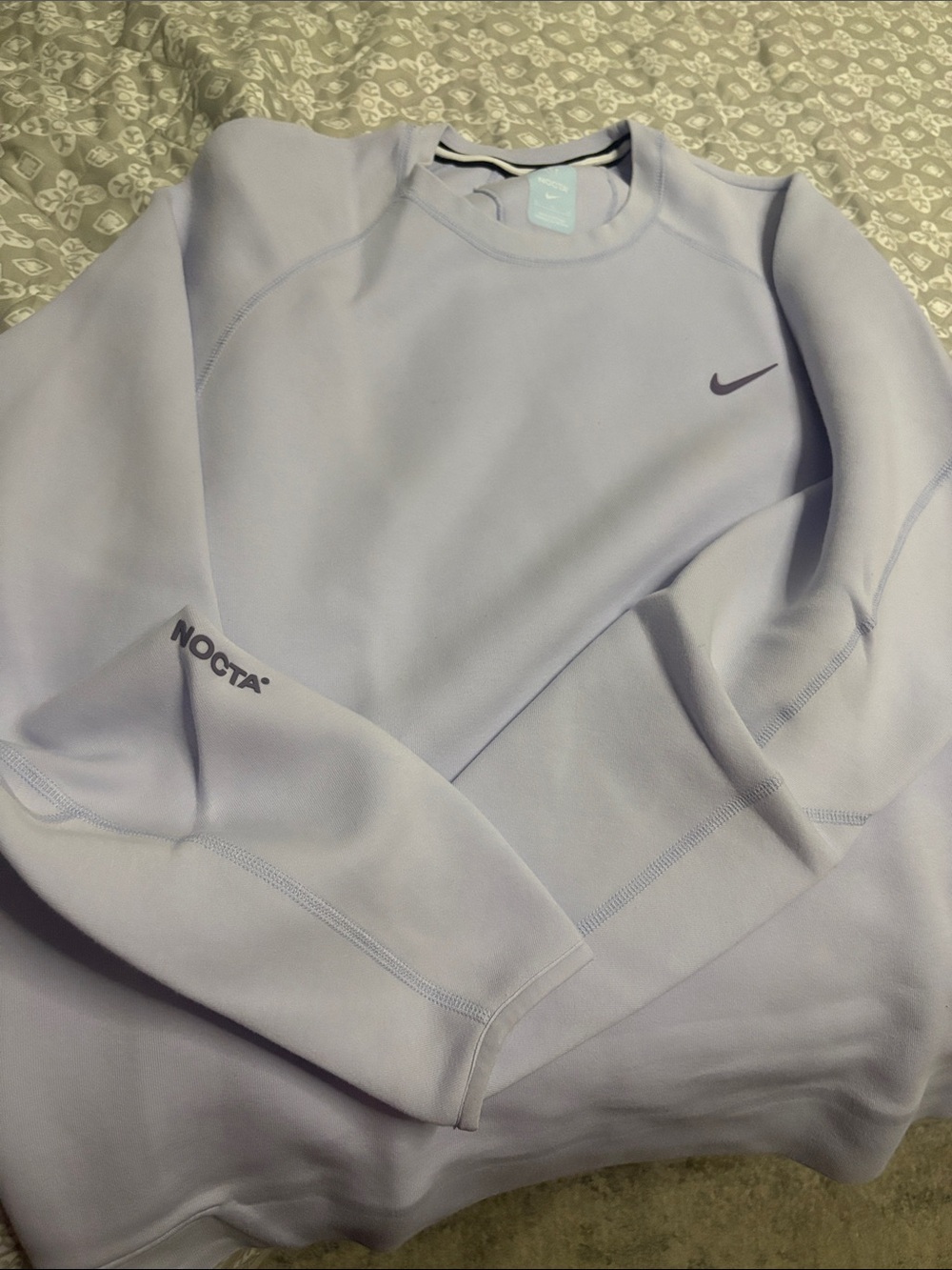 Nike Nocta Lavender Crewneck Sweatshirt - Men's